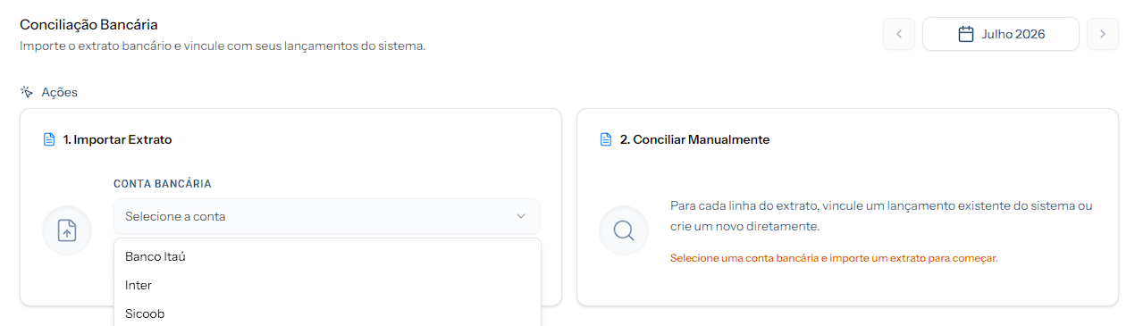 Conciliação Bancária iGeriu